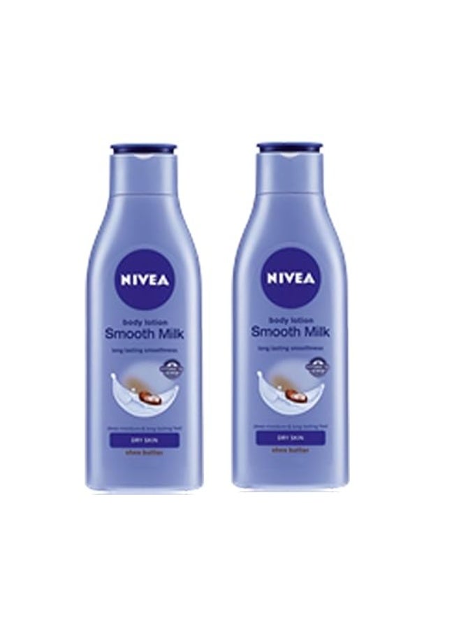 Nivea Body Lotion Smooth Milk (200ml)(pack of 2) - Image 1